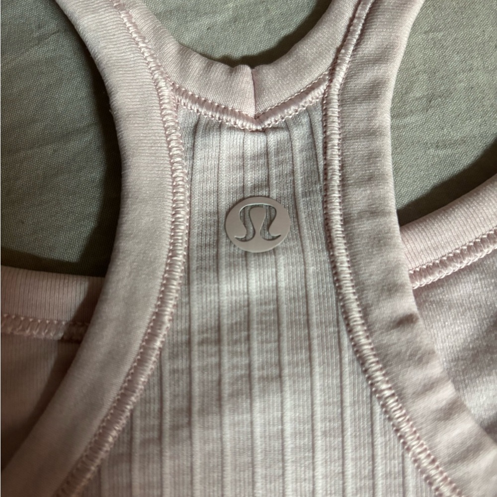 lululemon athletica Light Pink Ribbed Tank Top Strawberry milkshake